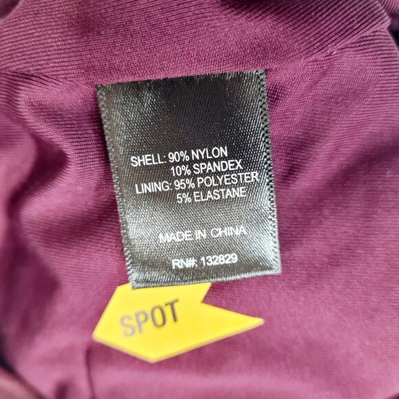 MAJORELLE Monique Crop Top in Plum Purple Large - Picture 7 of 11